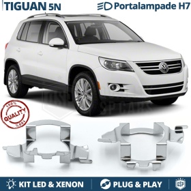 2X Adaptatores del Retenedor Soporte Bombilla para Montaje KIT LED H7 para VW TIGUAN 5N (2007-2011)