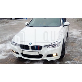 3x RIÑONES REJILLA en ABS en colores M Sport para BMW SERIE 3 F30 F31 REJILLA A 8 BANDAS
