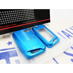 Funda Rígida Llave Mando Azul para Skoda RAPID Carcasa Protectora en Abs Térmico