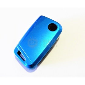 Funda Rígida Llave Mando Azul para Skoda RAPID Carcasa Protectora en Abs Térmico