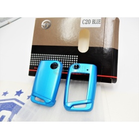 Funda Rígida Llave Mando Azul para Skoda RAPID Carcasa Protectora en Abs Térmico