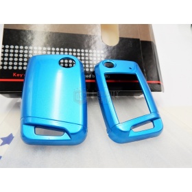 Funda Rígida Llave Mando Azul para Skoda RAPID Carcasa Protectora en Abs Térmico
