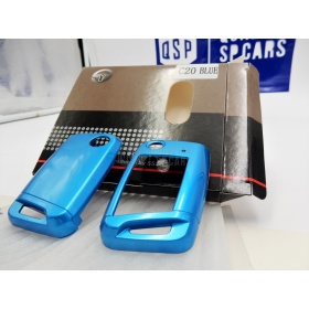 Funda Rígida Llave Mando Azul para Skoda RAPID Carcasa Protectora en Abs Térmico