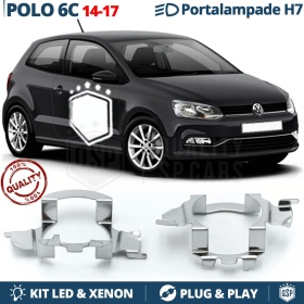 2X Adaptatores del Retenedor Soporte Bombilla para Montaje KIT LED H7 para VW POLO 6C (2014-2017)