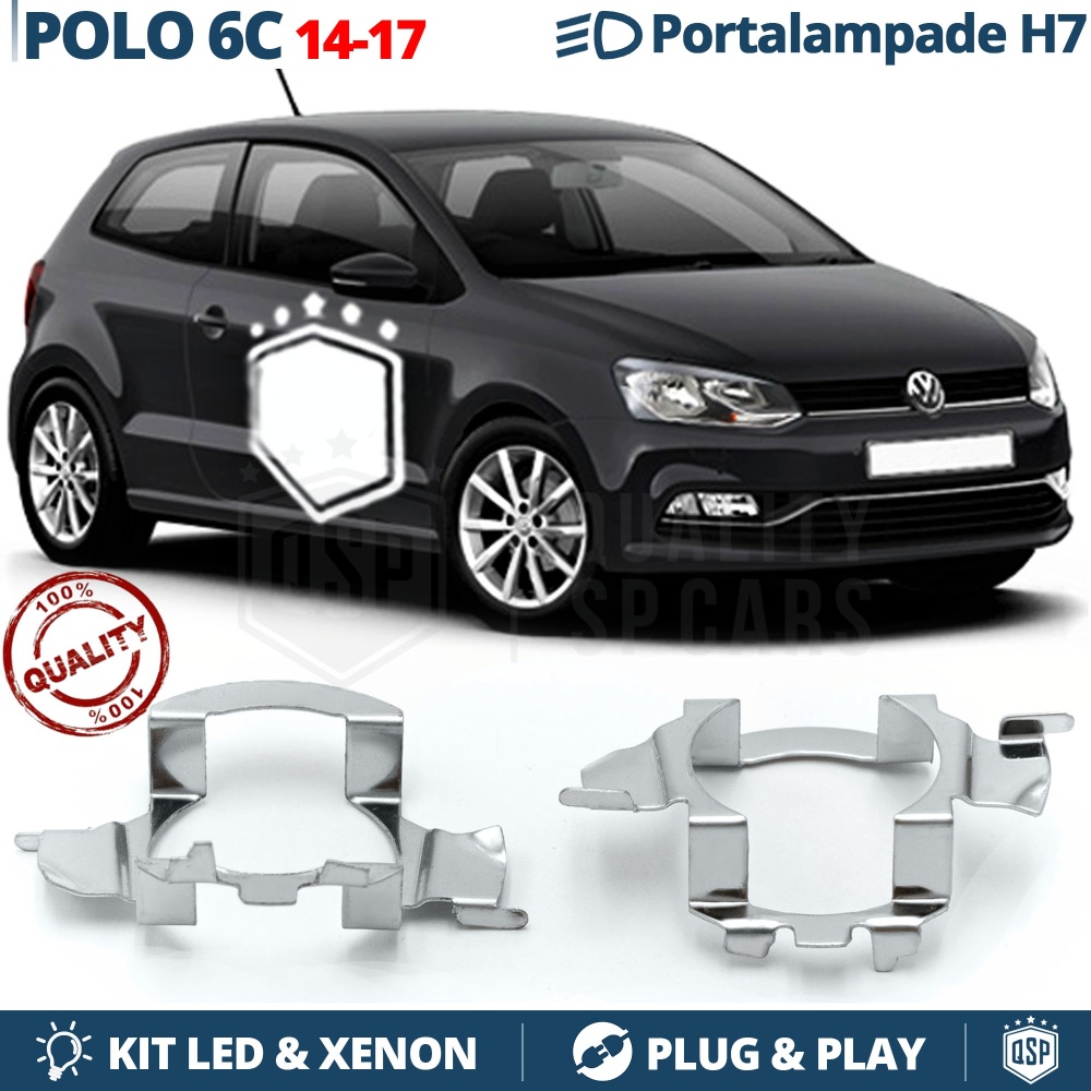 2X Adaptatores del Retenedor Soporte Bombilla para Montaje KIT LED H7 para VW POLO 6C (2014-2017) 2X Adaptatores del Retenedor Soporte Bombilla para Montaje KIT LED H7 para VW POLO 6C (2014-2017)