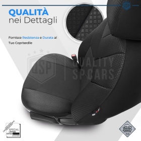 FUNDAS DE ASIENTO para Ford Mondeo, COMPLETO Delantero + Trasero en Tejido Transpirable | Certificados TÜV