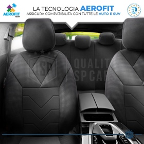 FUNDAS DE ASIENTO para Ford Mondeo, COMPLETO Delantero + Trasero en Tejido Transpirable | Certificados TÜV