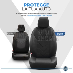 FUNDAS DE ASIENTO para Ford Mondeo, COMPLETO Delantero + Trasero en Tejido Transpirable | Certificados TÜV