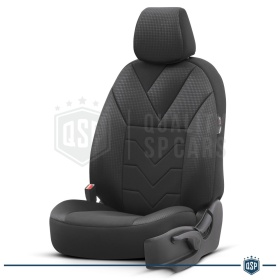 FUNDAS DE ASIENTO para Ford Mondeo, COMPLETO Delantero + Trasero en Tejido Transpirable | Certificados TÜV