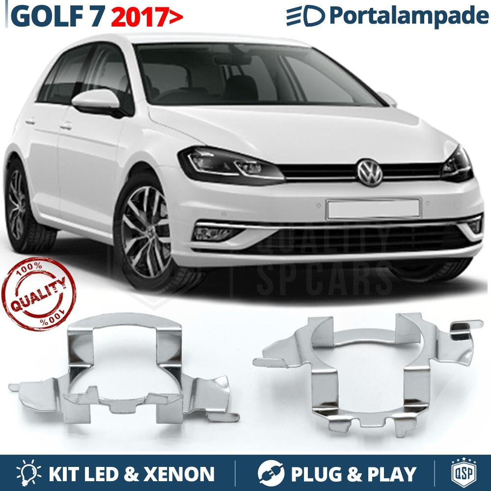 2X Adaptatores del Retenedor para VW GOLF 7 VII FACELIFT (2017-) Soporte Bombilla para Montaje KIT LED H7 2X Adaptatores del Retenedor para VW GOLF 7 VII FACELIFT (2017-) Soporte Bombilla para Montaje KIT LED H7