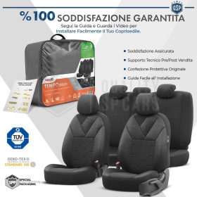 FUNDAS DE ASIENTO para Ford Mondeo, COMPLETO Delantero + Trasero en Tejido Transpirable | Certificados TÜV