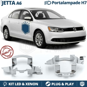 2X Adaptatores del Retenedor Soporte Bombilla para Montaje KIT LED H7 para VW JETTA A6 mk6 (2010-2018)