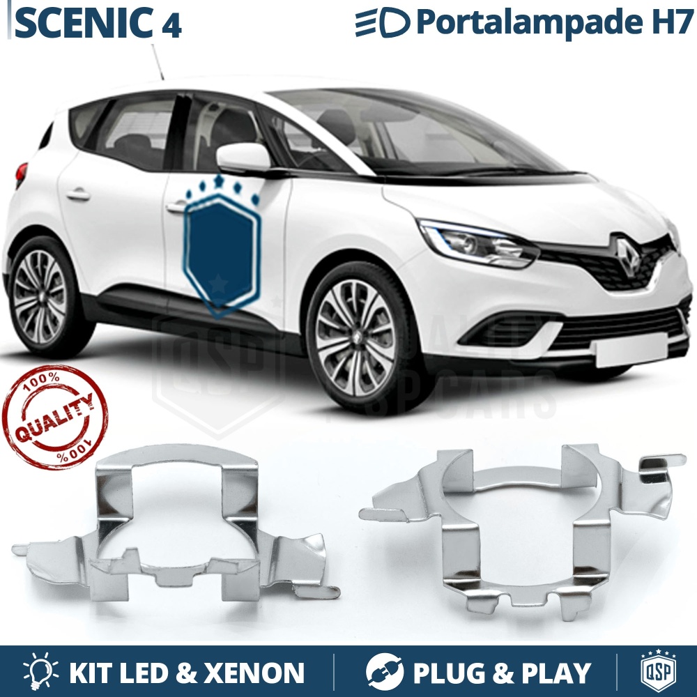 2X Adaptatores del Retenedor Soporte Bombilla para Montaje KIT LED H7 para RENAULT SCENIC 4 (2016-) 2X Adaptatores del Retenedor Soporte Bombilla para Montaje KIT LED H7 para RENAULT SCENIC 4 (2016-)