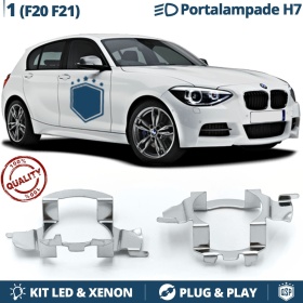 2x ADATTATORI Portalampada per montaggio KIT LED H7 per BMW SERIE 1 F20/ F21 (2011-2018)