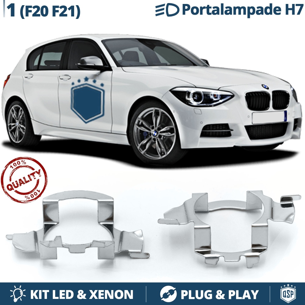 2x ADATTATORI Portalampada per montaggio KIT LED H7 per BMW SERIE 1 F20/ F21 (2011-2018) 2x ADATTATORI Portalampada per montaggio KIT LED H7 per BMW SERIE 1 F20/ F21 (2011-2018)