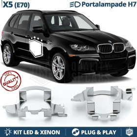 2x ADATTATORI Portalampada per montaggio KIT LED H7 per BMW X5 E70 (2006-2013)