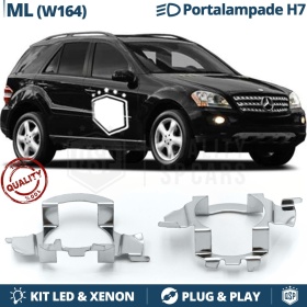 2x ADATTATORI Portalampada per montaggio KIT LED H7 per MERCEDES ML W164 (2005-2011)