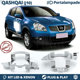 2X Adaptatores del Retenedor Soporte Bombilla para Montaje KIT LED H7 para NISSAN QASHQAI J10 (2006-2014)