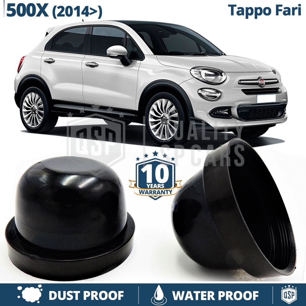 1 TAPÓN GUARDAPOLVO de faro Cubierta Bombilla para FIAT 500X (2014-) Installación Kit Led Xenon