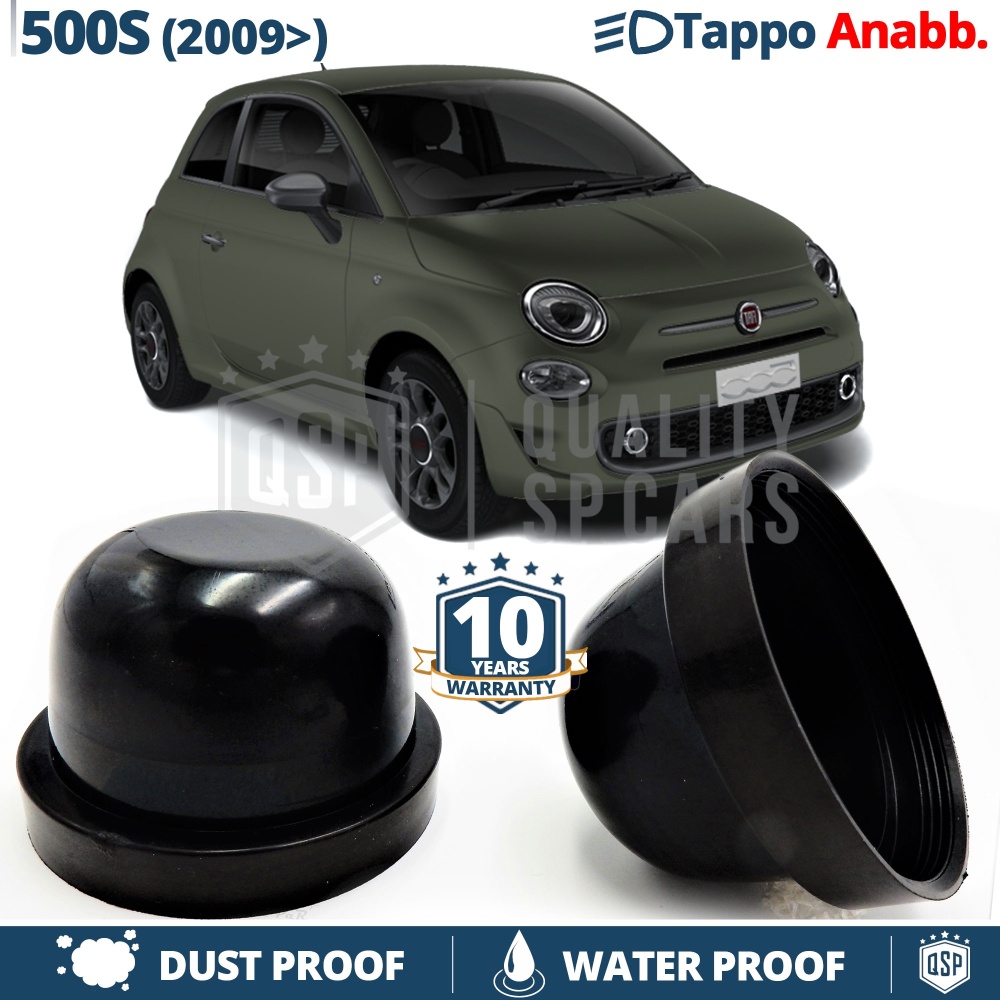 1 SCHEINWERFER Abdeckkappe Abdeckung FÜR FIAT 500S (2009-) Abblendlicht ABS für Kit Led xenon Umbau Ersatz