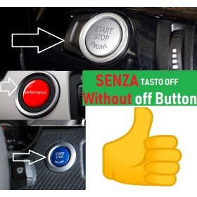 LLAVE BOTÓN DE ENCENDIDO DEL MOTOR ROJO "PERFORMANCE" EN ABS PARA BMW VERSIONES F y G Sin Bóton OFF, ANTICHUADO NO HUELLAS