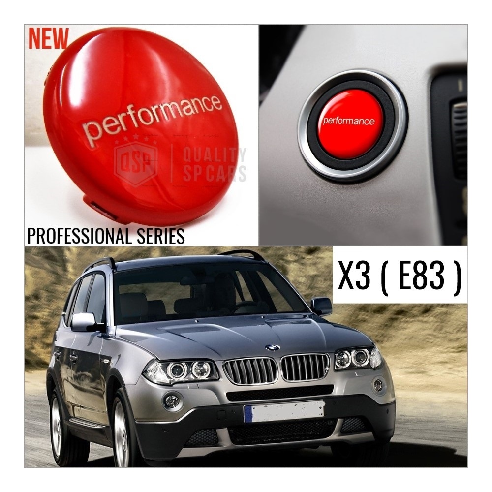 LLAVE BOTÓN DE ENCENDIDO DEL MOTOR ROJO "PERFORMANCE" EN ABS PARA BMW SERIE X3 E83 , ANTICHUADO NO HUELLAS LLAVE BOTÓN DE ENCENDIDO DEL MOTOR ROJO "PERFORMANCE" EN ABS PARA BMW SERIE X3 E83 , ANTICHUADO NO HUELLAS