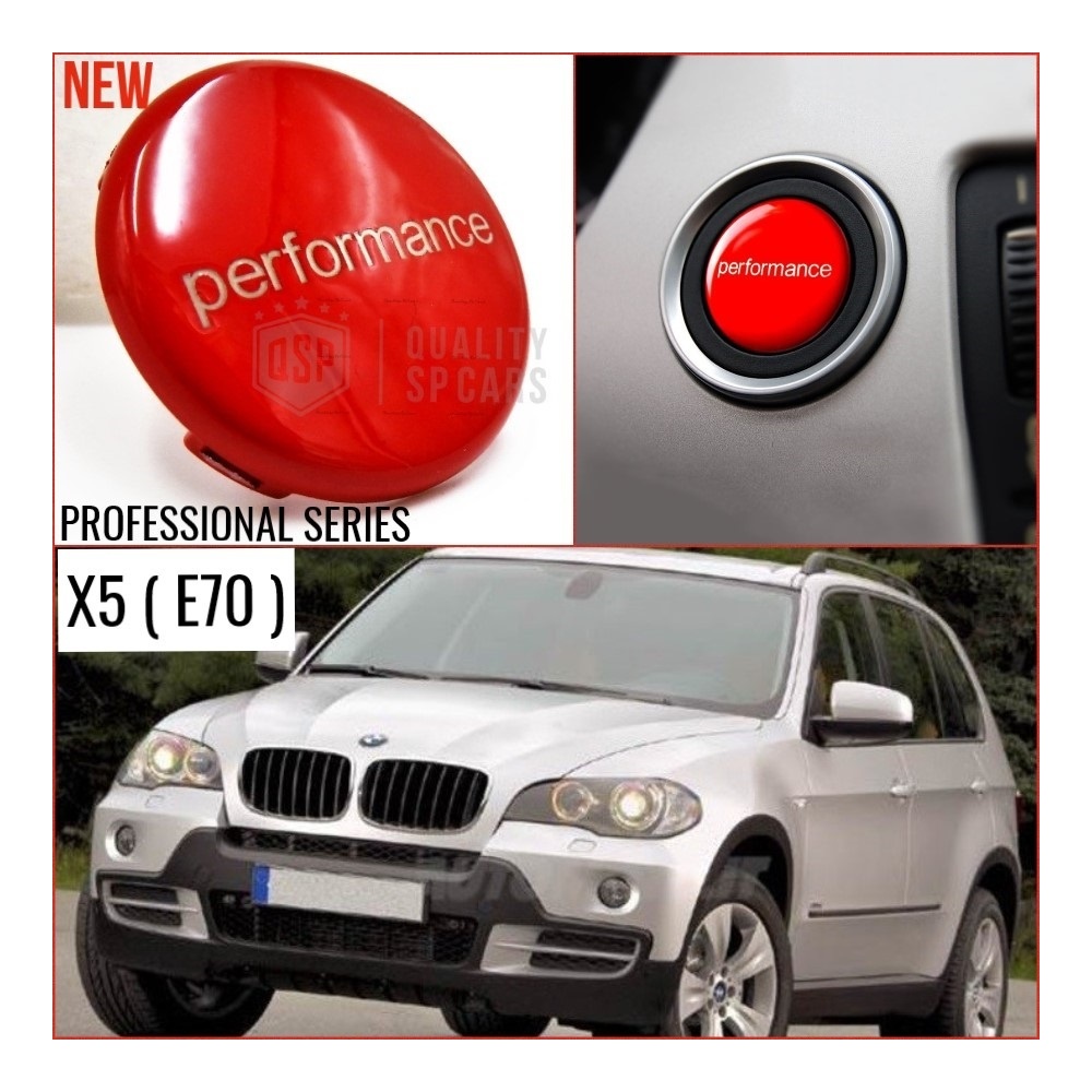 TASTO PULSANTE D'ACCENSIONE MOTORE "PERMORNANCE" ROSSO IN ABS PER BMW SERIE X5 E70 Antigraffio NO IMPRONTA TASTO PULSANTE D'ACCENSIONE MOTORE "PERMORNANCE" ROSSO IN ABS PER BMW SERIE X5 E70 Antigraffio NO IMPRONTA