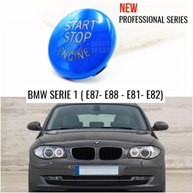 LLAVE BOTÓN DE ENCENDIDO DEL MOTOR AZUL "START STOP ENGINE" EN ABS PARA BMW SERIE 1 E87 E88 E81 E82 , ANTICHUADO NO HUELLAS