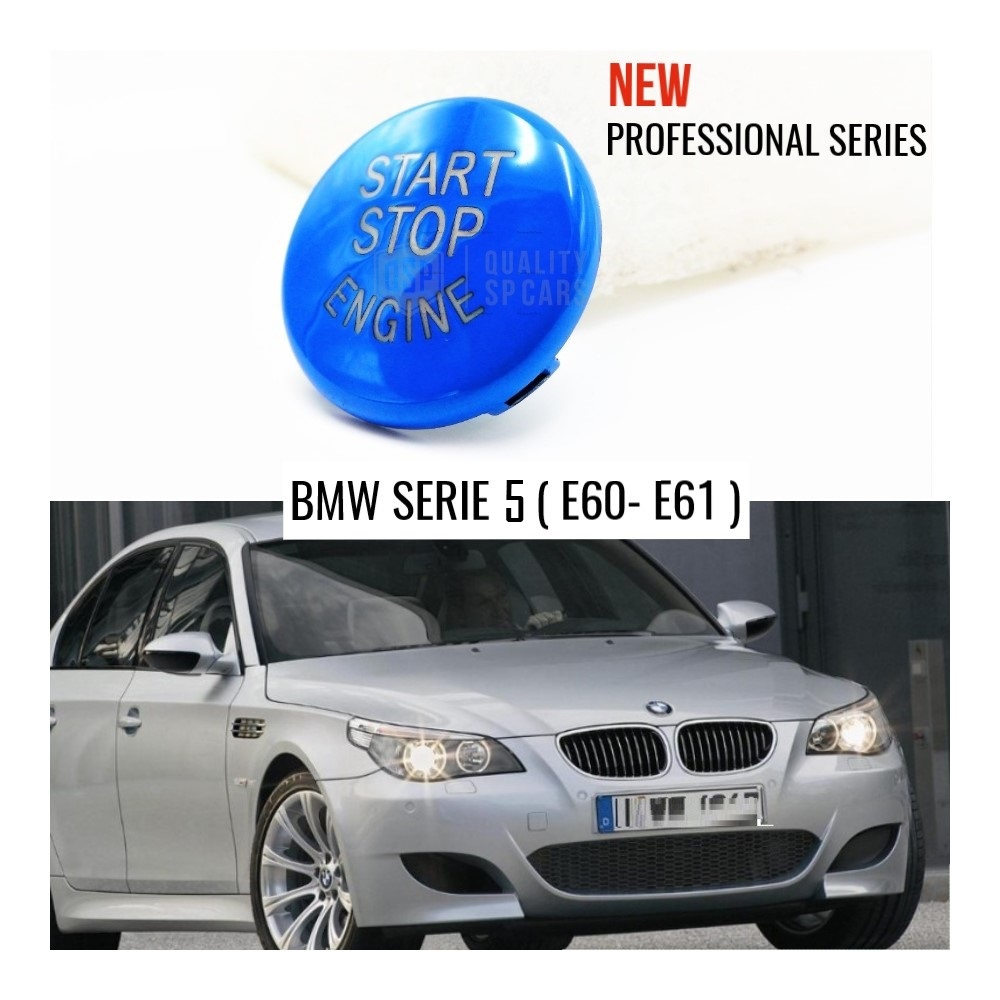 KEY ENGINE IGNITION BLUE BUTTON "START STOP ENGINE" IN ABS FOR BMW 5 SERIES E60/61 , Anti-Scratches NO FOOTPRINT