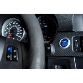 KEY ENGINE IGNITION BLUE BUTTON "START STOP ENGINE" IN ABS FOR BMW 5 SERIES E60/61 , Anti-Scratches NO FOOTPRINT