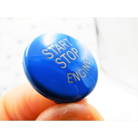 KEY ENGINE IGNITION BLUE BUTTON "START STOP ENGINE" IN ABS FOR BMW 5 SERIES E60/61 , Anti-Scratches NO FOOTPRINT