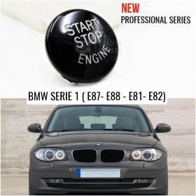 LLAVE BOTÓN DE ENCENDIDO DEL MOTOR NEGRO "START STOP ENGINE" EN ABS PARA BMW SERIE 1 E87 E88 E81 E82 , ANTICHUADO NO HUELLAS