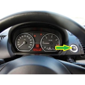 LLAVE BOTÓN DE ENCENDIDO DEL MOTOR NEGRO "START STOP ENGINE" EN ABS PARA BMW SERIE 1 E87 E88 E81 E82 , ANTICHUADO NO HUELLAS