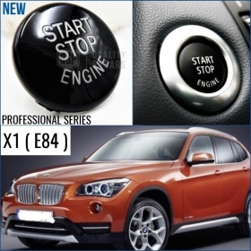 LLAVE BOTÓN DE ENCENDIDO DEL MOTOR NEGRO "START STOP ENGINE" EN ABS PARA BMW SERIE X1 E84 , ANTICHUADO NO HUELLAS