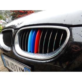 X3 Streifen Kühlergrill Abdeckung Für Bmw 5er E60 E61 in farben M Sport