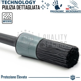 5 CEPILLOS Lavado de Coche Limpieza Exterior de Coche Profesional | Antiarañazos Antiestático en ABS