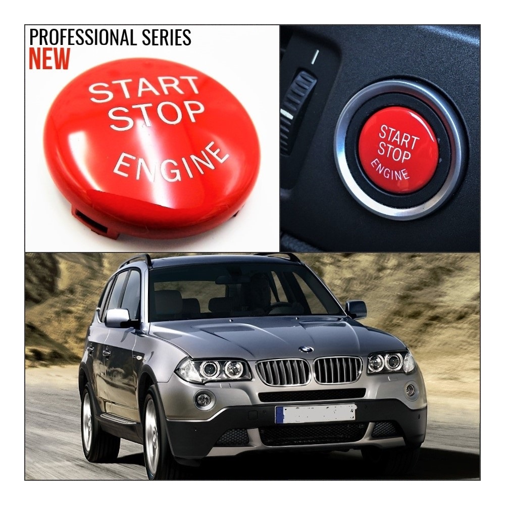 LLAVE BOTÓN DE ENCENDIDO DEL MOTOR ROJO "START STOP ENGINE" EN ABS PARA BMW SERIE X3 E83 , ANTICHUADO NO HUELLAS LLAVE BOTÓN DE ENCENDIDO DEL MOTOR ROJO "START STOP ENGINE" EN ABS PARA BMW SERIE X3 E83 , ANTICHUADO NO HUELLAS