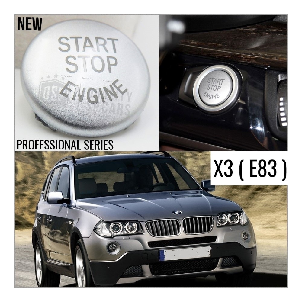 LLAVE BOTÓN DE ENCENDIDO DEL MOTOR GRIS "START STOP ENGINE" EN ABS PARA BMW SERIE X3 E83 , ANTICHUADO NO HUELLAS LLAVE BOTÓN DE ENCENDIDO DEL MOTOR GRIS "START STOP ENGINE" EN ABS PARA BMW SERIE X3 E83 , ANTICHUADO NO HUELLAS