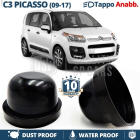 1 TAPÓN GUARDAPOLVO de faro para CITROEN C3 PICASSO (09-17) Luces de Cruce Cubierta Bombilla para Installación Kit Led Xenon