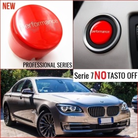 LLAVE BOTÓN DE ENCENDIDO DEL MOTOR ROJO "PERFORMANCE" EN ABS PARA BMW SERIE 7 ( F01 F02 ) Sin Bóton OFF, ANTICHUADO NO HUELLAS