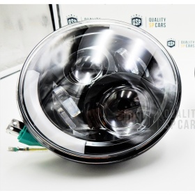X1 Faro Delanteros LED 7" Pulgadas, 6500K para HARLEY DAVINDSON BOBBER SPORTSER DYNA Luces de Estacionamiento - Luces de Cruce - Luces de Carretera - Angel Eyes - Intermitente