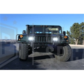 X2 Faros Delanteros LED 7" Pulgadas, 6500K para HUMMER H1 H2 Luces de Estacionamiento - Luces de Cruce - Luces de Carretera