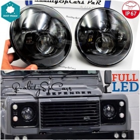 X2 Faros Delanteros LED 7" Pulgadas, 6500K para LAND ROVER DEFENDER Luces de Estacionamiento - Luces de Cruce - Luces de Carretera