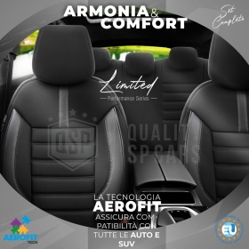 FUNDAS DE ASIENTO para Ssangyong Rexton en CUERO PU y Tejido | COMPLETO Delantero + Trasero | Certificados TÜV