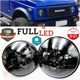 X2 Faros Delanteros LED 7" Pulgadas, 6500K para SUZUKI JIMNY Luces de Estacionamiento - Luces de Cruce - Luces de Carretera