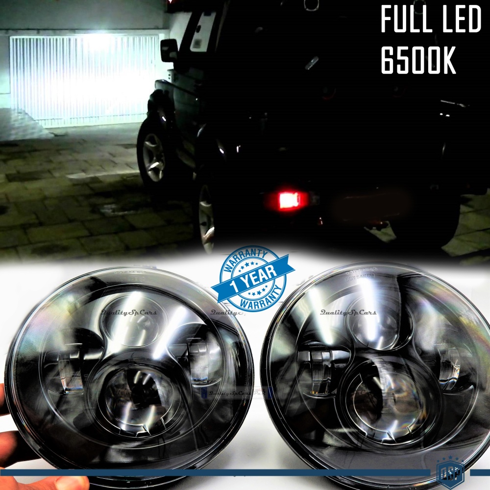 X2 Faros Delanteros LED 7" Pulgadas, 6500K para SUZUKI SAMURAI SJ SANTANA Luces de Estacionamiento - Luces de Cruce - Luces de Carretera X2 Faros Delanteros LED 7" Pulgadas, 6500K para SUZUKI SAMURAI SJ SANTANA Luces de Estacionamiento - Luces de Cruce - Luces de Carretera