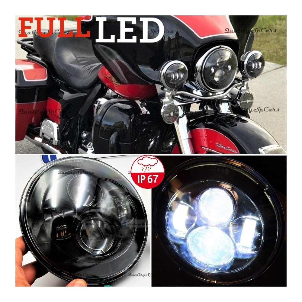 X1 Faro Delanteros LED 7" Pulgadas, 6500K para HARLEY DAVINDSON BOBBER SPORTSER DYNA Luces de Estacionamiento - Luces de Cruce - Luces de Carretera X1 Faro Delanteros LED 7" Pulgadas, 6500K para HARLEY DAVINDSON BOBBER SPORTSER DYNA Luces de Estacionamiento - Luces de Cruce - Luces de Carretera