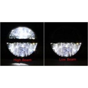 X2 Faros Delanteros LED 7" Pulgadas, 6500K para HUMMER H1 H2 Luces de Estacionamiento - Luces de Cruce - Luces de Carretera