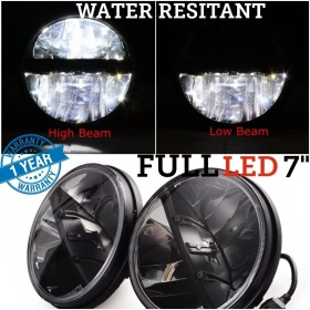 X2 Faros Delanteros LED 7" Pulgadas, 6500K para LADA NIVA Luces de Estacionamiento - Luces de Cruce - Luces de Carretera