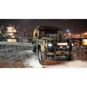 X2 Faros Delanteros LED 7" Pulgadas, 6500K para LAND ROVER DEFENDER Luces de Estacionamiento - Luces de Cruce - Luces de Carretera